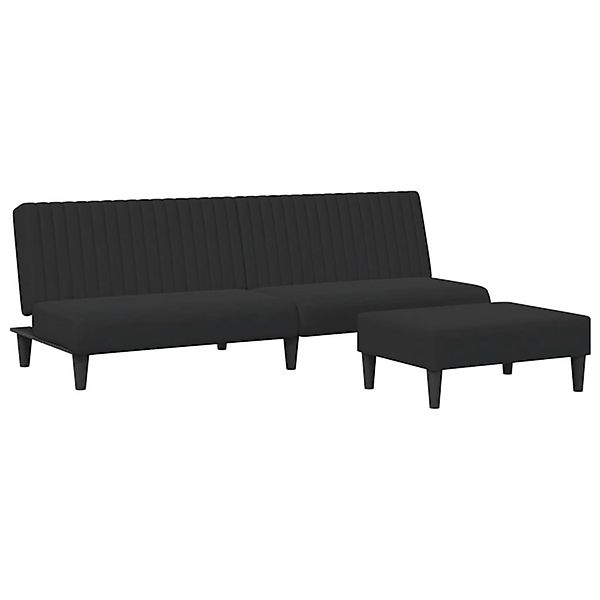 vidaXL 2-Tlg Sofagarnitur Schwarz Samt 3216277 günstig online kaufen