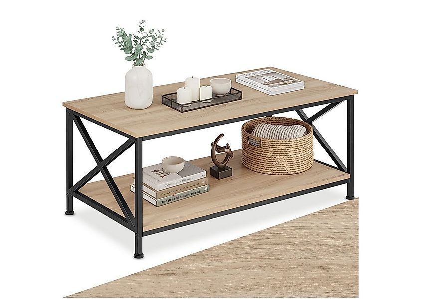 tectake Couchtisch Pittsburgh (1-St., 1 tlg), Trendiger Couchtisch in minim günstig online kaufen