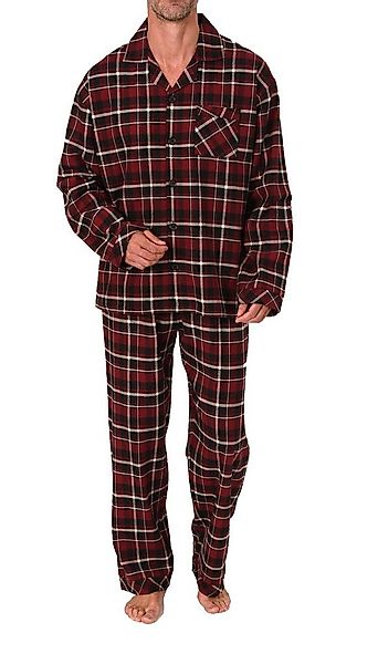 Normann Pyjama Normann Herren Flanell Schlafanzug Pyjama - auch in Übergröß günstig online kaufen