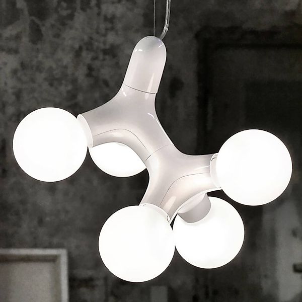 DNA Designer-Pendelleuchte DOUBLE-5, weiß günstig online kaufen