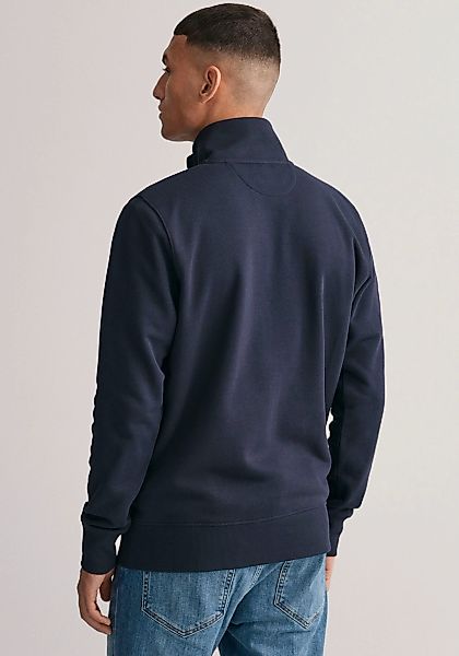 Gant Sweatjacke "REG SHIELD FULL ZIP SWEAT", mit Logostickerei auf der Brus günstig online kaufen