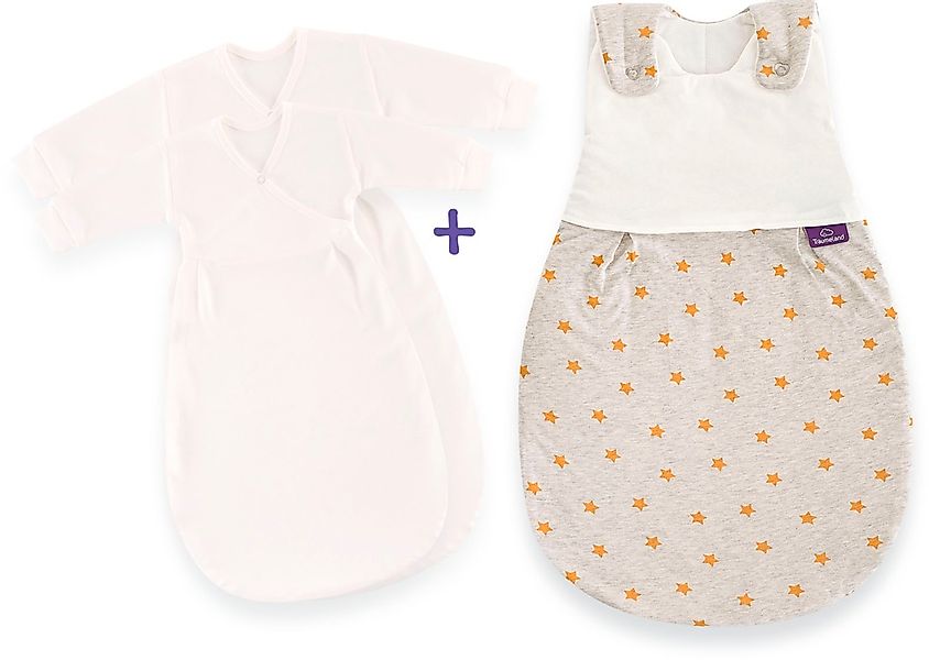 Träumeland Babyschlafsack "3tlg. Set LIEBMICH, Design Sternentraum blau", ( günstig online kaufen