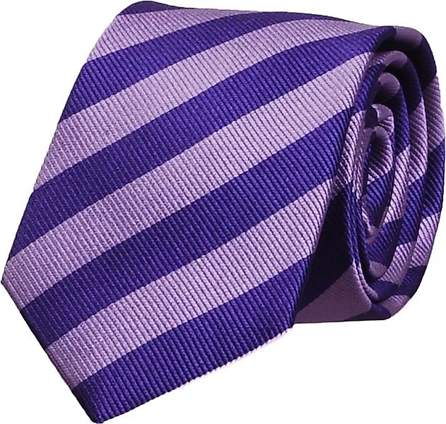 Krawatte Seide Lila Streifen FD04 - günstig online kaufen