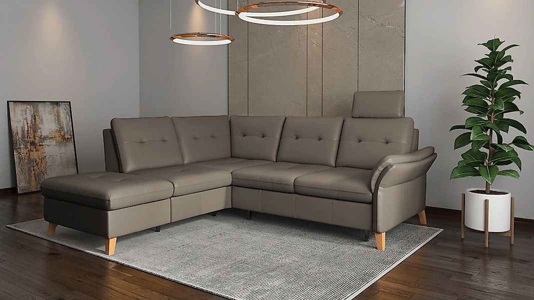 sit&more Ecksofa "Göteborg", inkl. Sitztiefenverstellung, wahlweise mit Bet günstig online kaufen