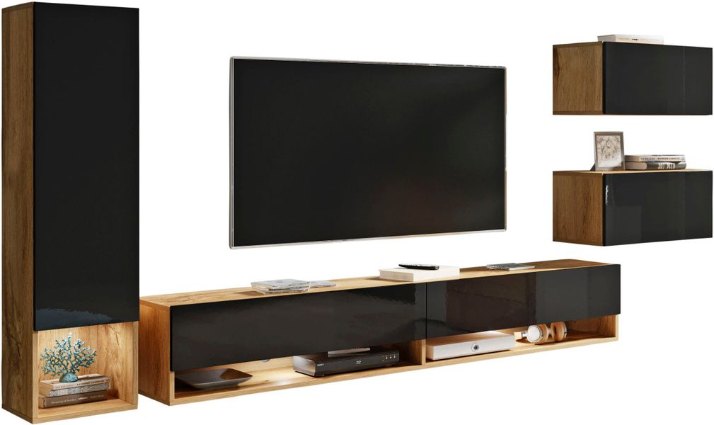 INOSIGN Wohnwand "Amadeo" Set, 4 Stk. tlg. günstig online kaufen