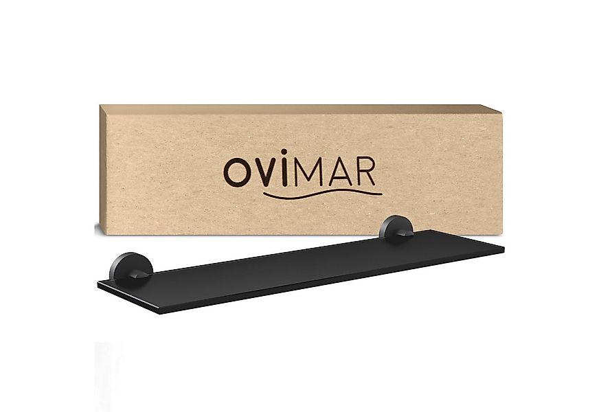 ovimar Badregal Flakstadoy, 1-tlg., aus Glas in Schwarz zur Zum Bohren günstig online kaufen