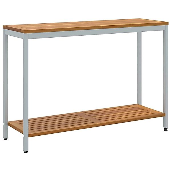vidaXL outdoor Tisch mit Speicher Natur und Grau 110 x 35 x 75 cm 4010609 günstig online kaufen