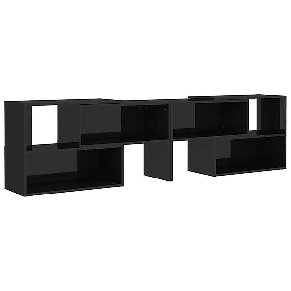 Tv-schrank Hochglanz-schwarz 149x30x52 Cm Spanplatte günstig online kaufen