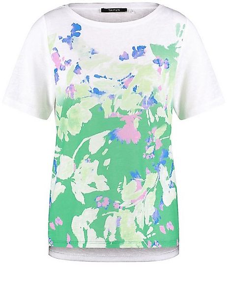 Taifun Kurzarmshirt Kurzarmshirt mit Blumen-Print günstig online kaufen