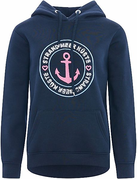 Zwillingsherz Sweatshirt, mit Schriftzug aus Pailetten und Ankermotiv günstig online kaufen