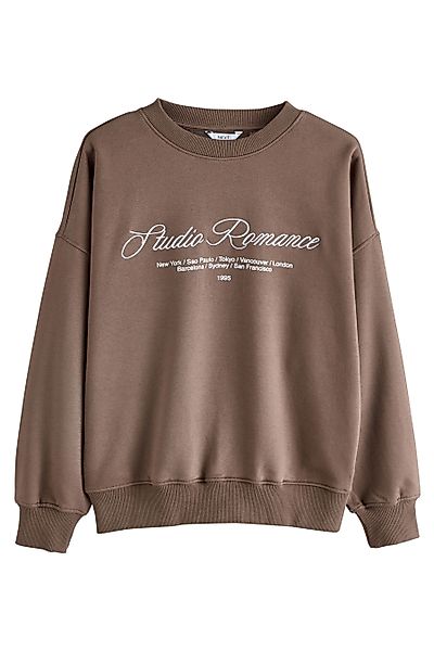 Next Sweater Besticktes Sweatshirt mit Polaroid-Grafik günstig online kaufen