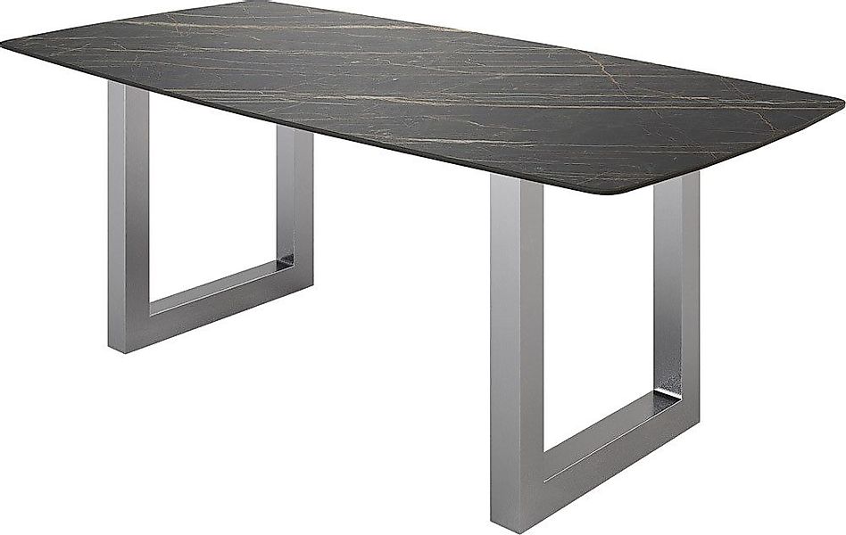 DELIFE Esstisch Edge, Bootsform Keramik Laminam® günstig online kaufen