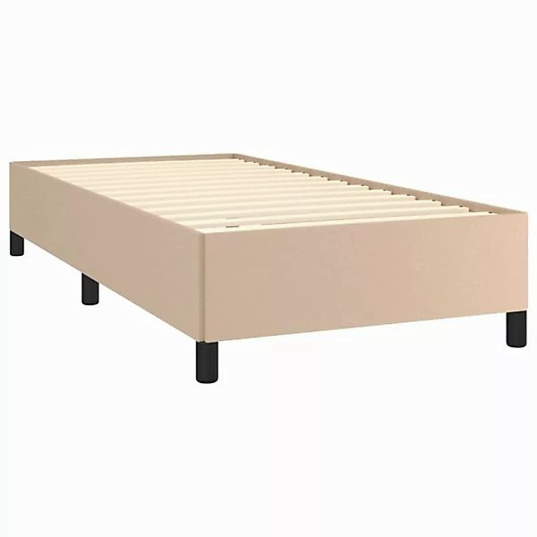 furnicato Bettgestell Cappuccino-Braun 80x200 cm Kunstleder (1-tlg) günstig online kaufen