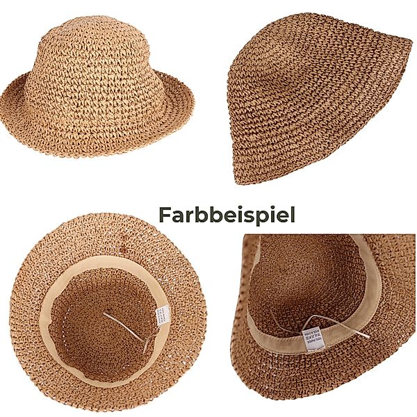 MIRROSI Strohhut Sonnenhut Sommerhut Strandhut Basic, günstig online kaufen