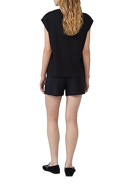 QS Kurzarmshirt T-Shirt mit leicht überschnittenen günstig online kaufen