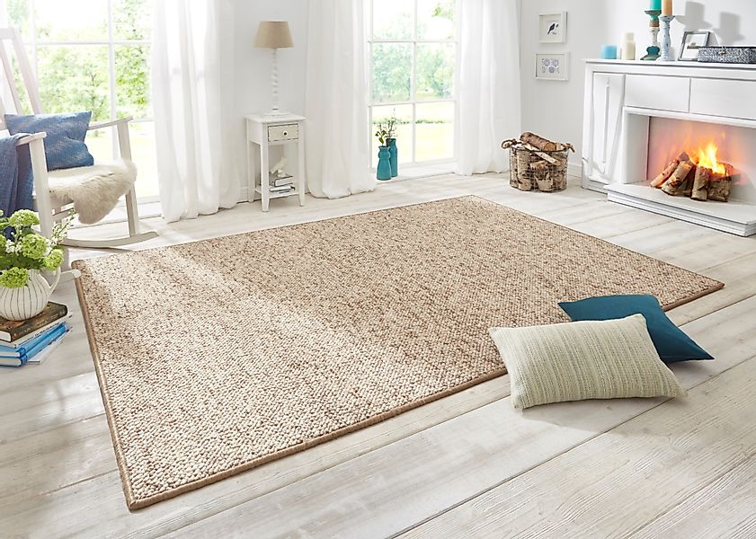 HANSE Home Teppich »Wolly 2«, rechteckig, 12 mm Höhe, Flachgewebe, Läufer, günstig online kaufen