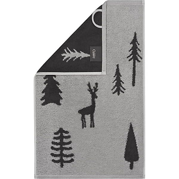 Cawö Handtücher WINTER EDITION Tannen 6273 - Farbe: platin/basalt - 70 - Gä günstig online kaufen