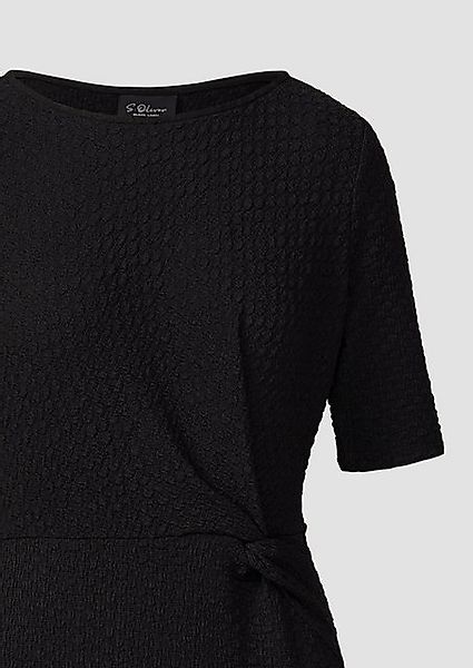 s.Oliver BLACK LABEL Minikleid Jersey-Etuikleid mit Knotendetail Knoten günstig online kaufen
