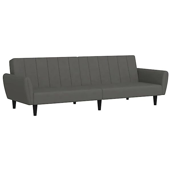 vidaXL Schlafsofa 2-Sitzer Dunkelgrau Samt 375859 günstig online kaufen