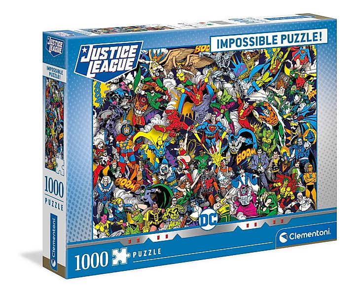 Clementoni 39599 - 1000 Teile Impossible Puzzle - Dc Comics, Justice League günstig online kaufen