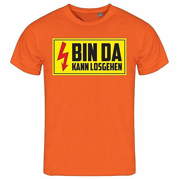 deinshirt Print-Shirt Herren T-Shirt Bin da kann losgehen Funshirt mit Moti günstig online kaufen