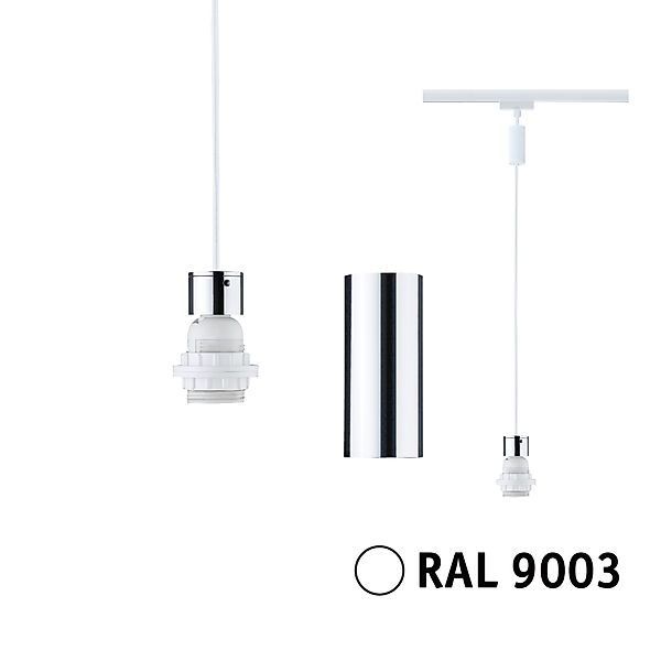Paulmann "URail Pendel 2Easy E27 max. 20W dimmbar 230V Signalweiß" günstig online kaufen