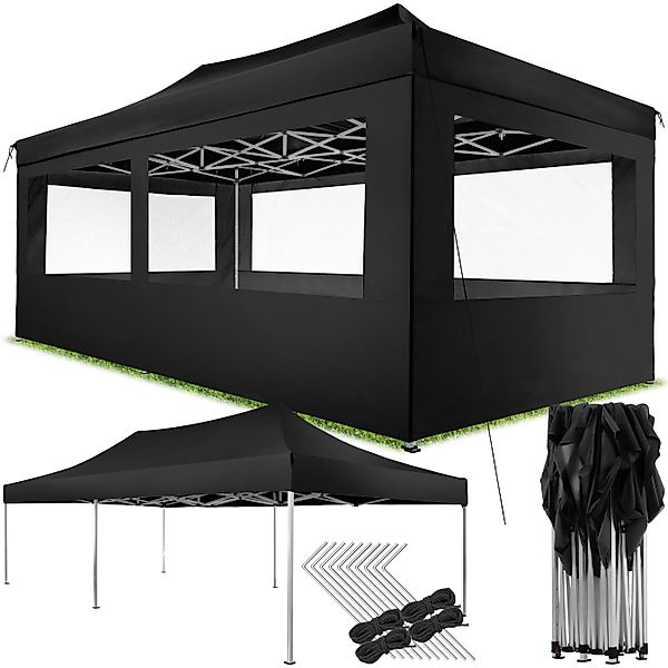 tectake Pavillon Viola, mit 6 Seitenteilen, günstig online kaufen