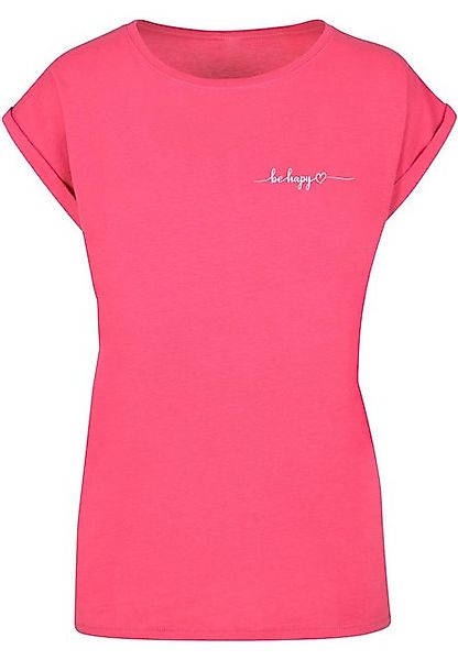 Merchcode T-Shirt Merchcode Damen Ladies Be Happy T-Shirt (1-tlg) günstig online kaufen