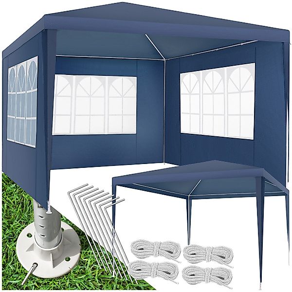 tectake Pavillon Barinas, mit 3 Seitenteilen, günstig online kaufen