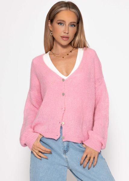 SASSYCLASSY Cardigan Cardigan mit V-Ausschnitt für günstig online kaufen