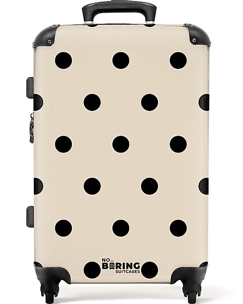 NoBoringSuitcases.com© Hartschalen-Trolley Beigefarbener Hintergrund mit sc günstig online kaufen