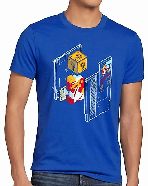 style3 Print-Shirt Herren T-Shirt Plumber Bros nes snes classic mini 8-Bit günstig online kaufen