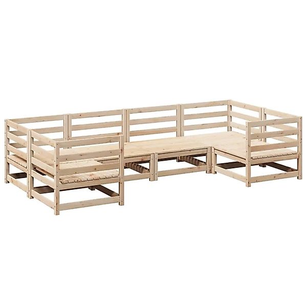 vidaXL 6-Tlg Garten-Sofagarnitur Massivholz Kiefer 3299603 günstig online kaufen
