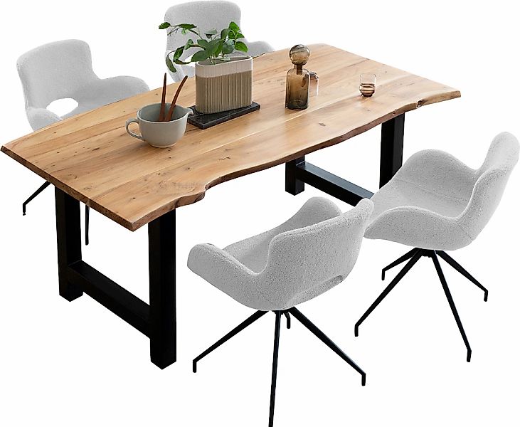 SalesFever Essgruppe "Stilvolle Essgruppe", (Set, 5 tlg.), 5-teiliges Massi günstig online kaufen