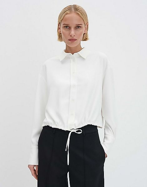 someday Hemdbluse ZALANCE Boxy mit Tunnelzug ovaler Schnitt, dezente Twills günstig online kaufen