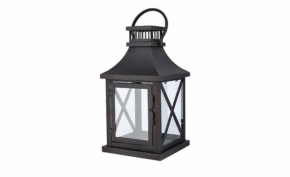 Laterne   ¦ schwarz ¦ Eisen,Glas ¦ Maße (cm): B: 18 H: 33 T: 18.0 Accessoir günstig online kaufen