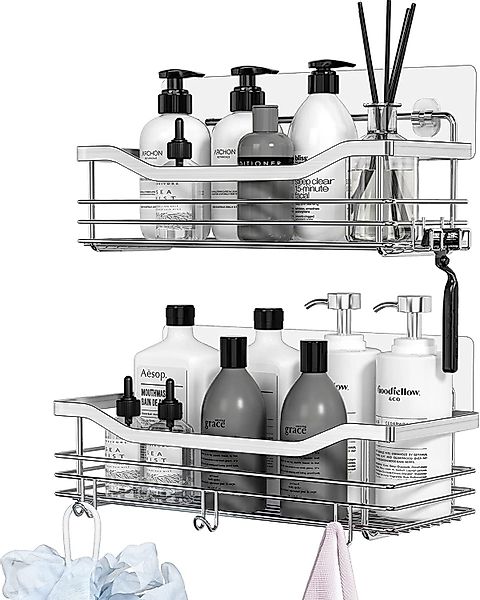 Refined Living Duschregal Duschablage ohne Bohren,Edelstahl günstig online kaufen