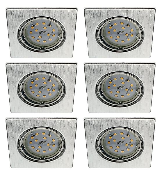 TRANGO LED Einbaustrahler, Dimmfunktion, 6er Set günstig online kaufen