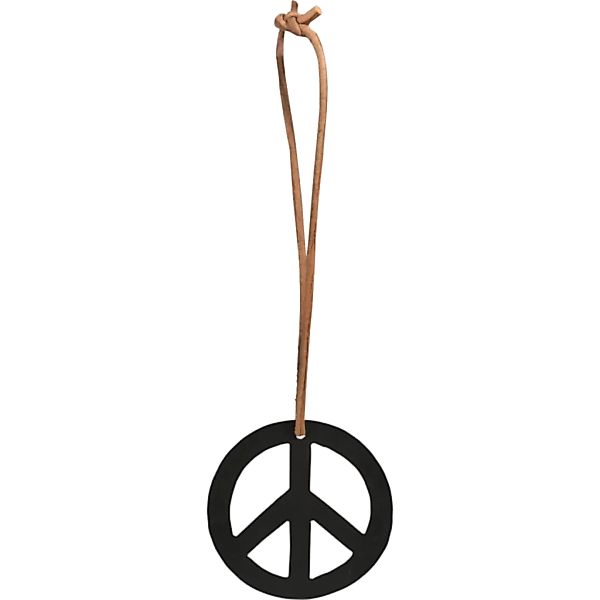 Friedenszeichen aus Metall mit Lederband, Ø 10 cm günstig online kaufen