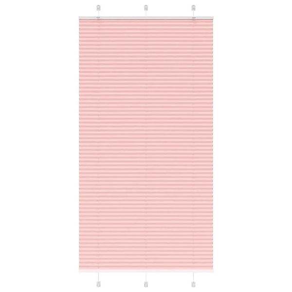 vidaXL Plissee Rosa 110x200 cm Stoffbreite 109,4 cm Polyester 4015468 günstig online kaufen
