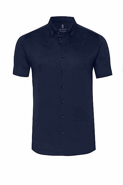 DESOTO Kurzarmhemd "Casual Modern Button Down 1/2", Mit Rundhalsausschnitt günstig online kaufen