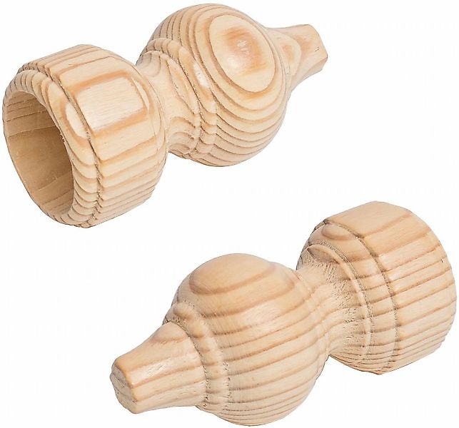 Liedeco Gardinenstangen-Endstück für Gardinenstange Ø 28 mm günstig online kaufen