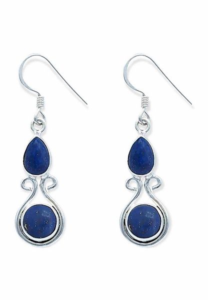 mantraroma Paar Ohrhänger DEVA aus 925 Silber mit Lapis Lazuli (Paar, Paar günstig online kaufen