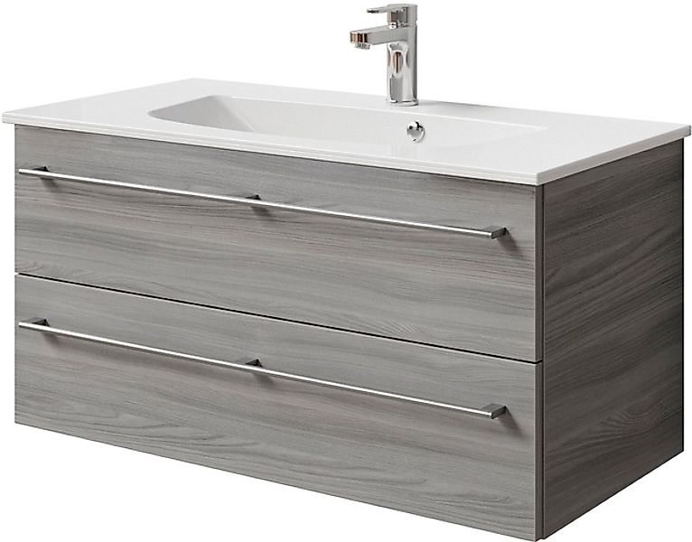 Saphir Waschtisch »Serie 6025 Mineralmarmor-Waschtisch mit Unterschrank, 97 günstig online kaufen