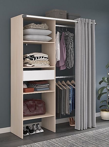 Parisot Vorhang-Schrank Bari 2 Kompakt, modern & praktisch organisiert günstig online kaufen