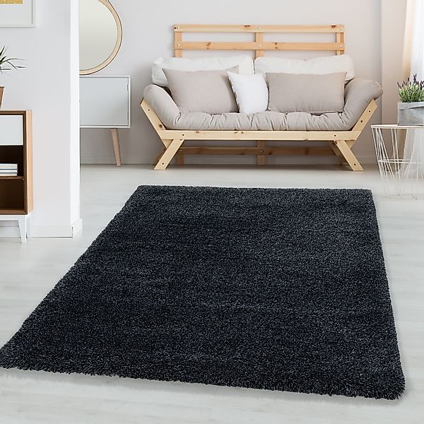 Carpettex Hochflor-Teppich Unicolor - Einfarbig, Läufer, günstig online kaufen