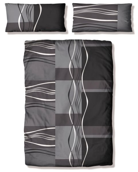 my home Bettwäsche "Kelian" 2 Stk. tlg. in verschiedenen Qualitäten, gemust günstig online kaufen