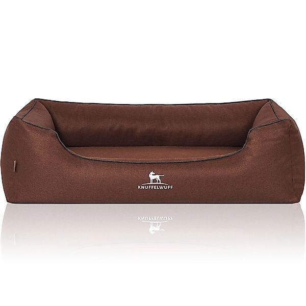 Knuffelwuff Hundebett Wippo Orthopädisch Velours XL 105 x 75cm Braun günstig online kaufen