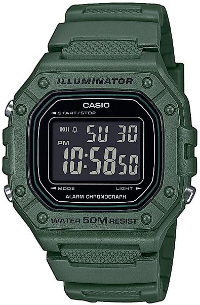 CASIO TIMELESS COLLECTION Chronograph W-218H-3BVEF, Quarzuhr, günstig online kaufen