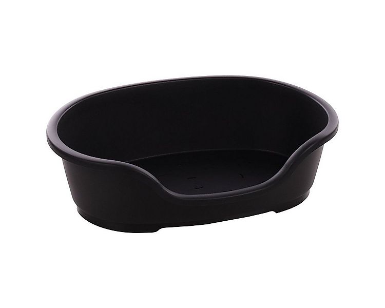 Flamingo Hundekorb Hundekorb Tuck oval aus Kunststoff schwarz günstig online kaufen